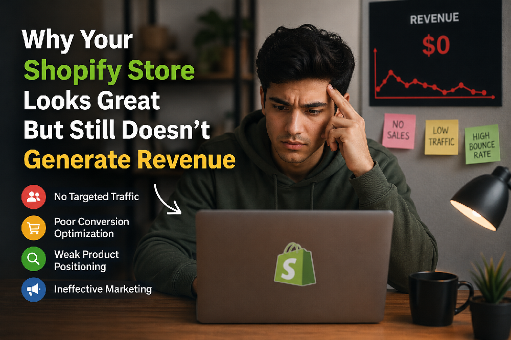 Why Your Shopify Store Looks Great But Still Doesn't Generate Revenue — Satyanam Info Solution
